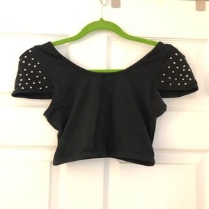 Black Crop Top